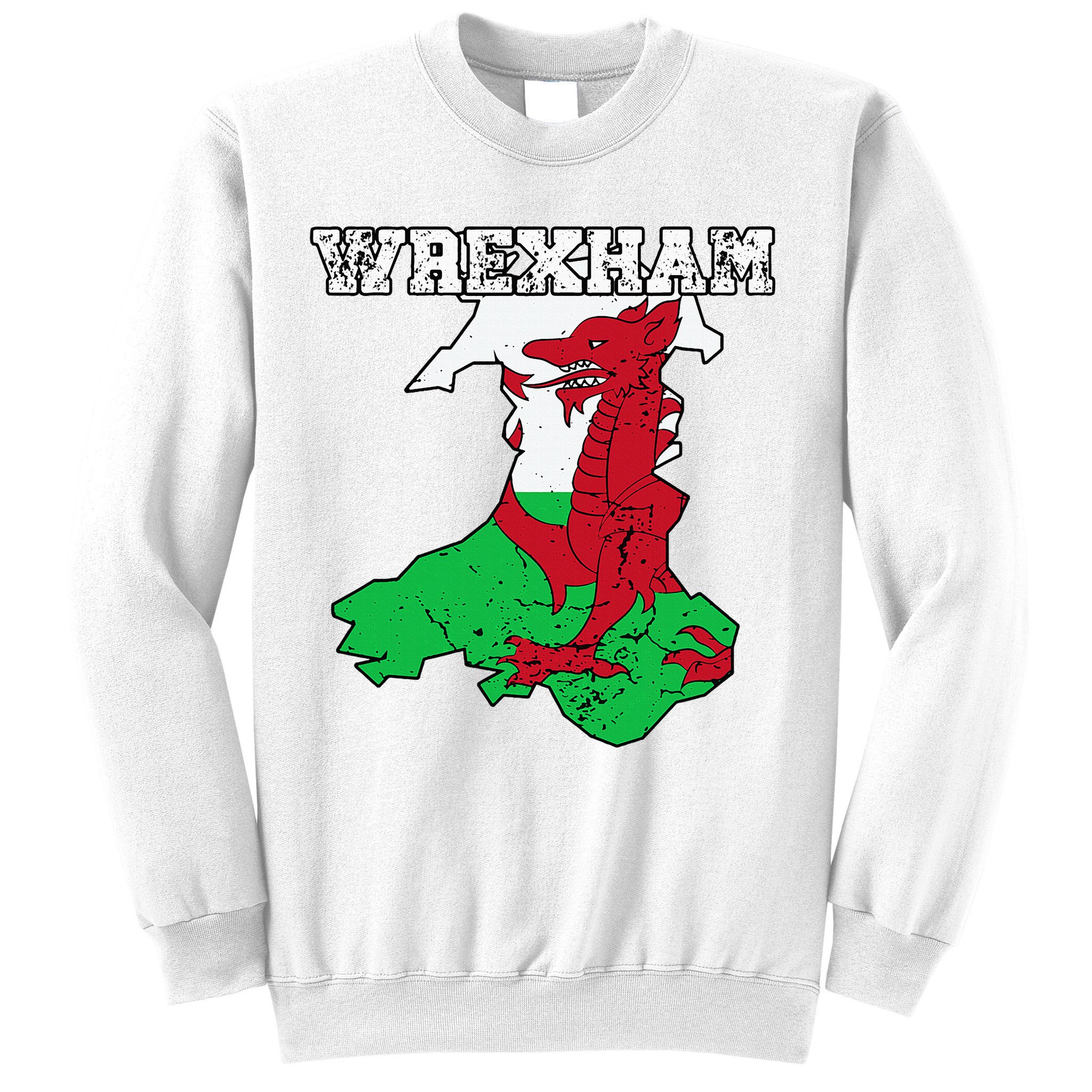 Wrexham Pride Of Wales Welsh Dragon Football Fan Sweatshirt