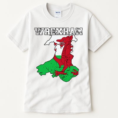 Wrexham Pride Of Wales Welsh Dragon Football Fan Tall T-Shirt