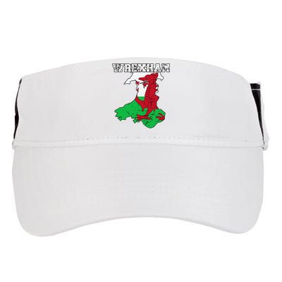 Wrexham Pride Of Wales Welsh Dragon Football Fan Adult Drive Performance Visor