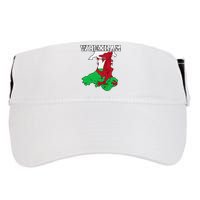 Wrexham Pride Of Wales Welsh Dragon Football Fan Adult Drive Performance Visor