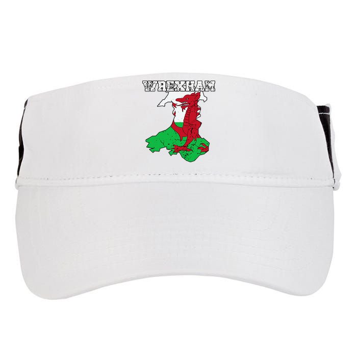 Wrexham Pride Of Wales Welsh Dragon Football Fan Adult Drive Performance Visor