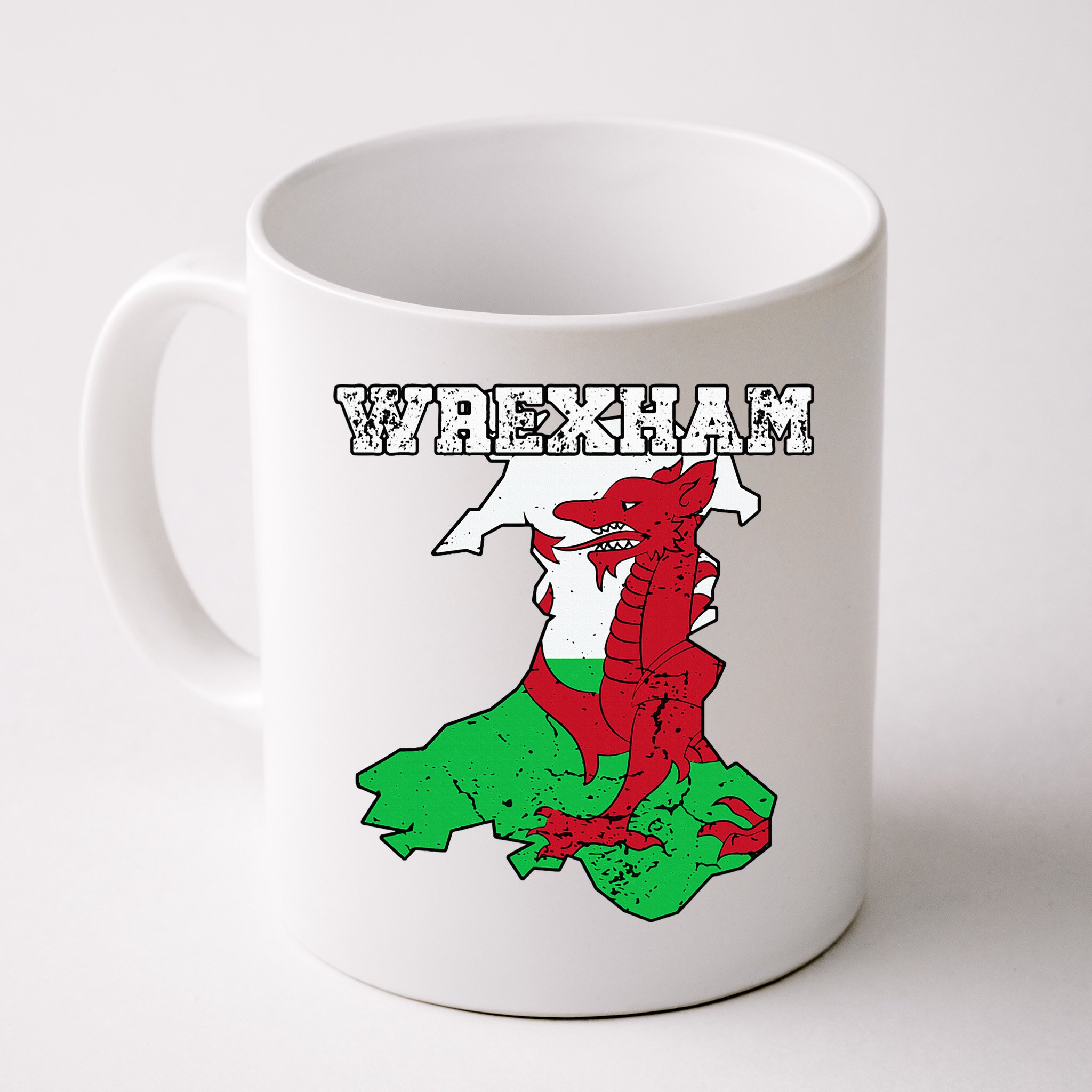 Wrexham Pride Of Wales Welsh Dragon Football Fan Mug