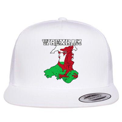 Wrexham Pride Of Wales Welsh Dragon Football Fan Flat Bill Trucker Hat