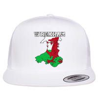 Wrexham Pride Of Wales Welsh Dragon Football Fan Flat Bill Trucker Hat