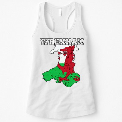 Wrexham Pride Of Wales Welsh Dragon Football Fan Womens Tank Top