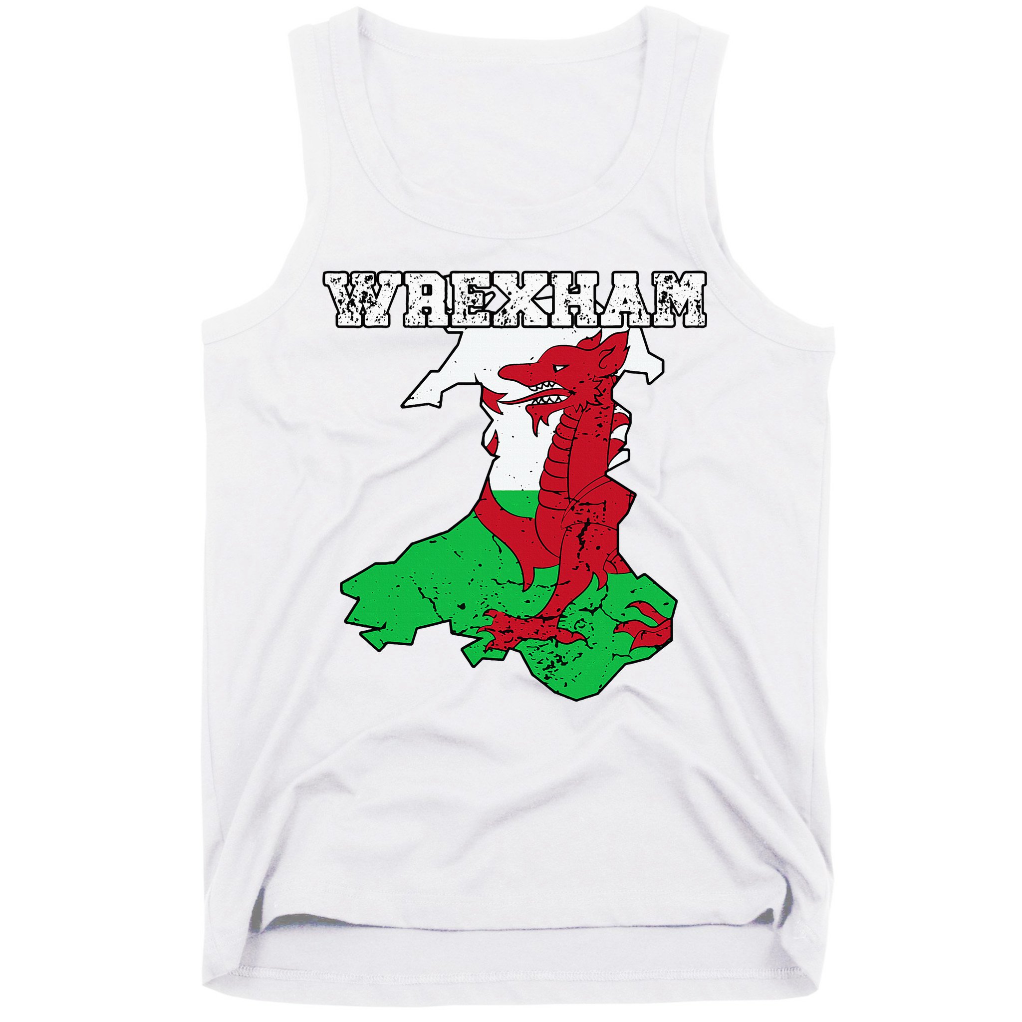 Wrexham Pride Of Wales Welsh Dragon Football Fan Tank Top