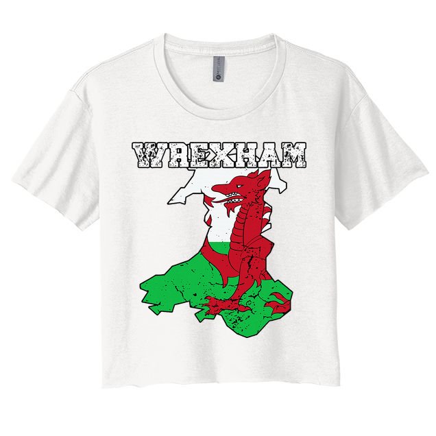 Wrexham Pride Of Wales Welsh Dragon Football Fan Crop Top