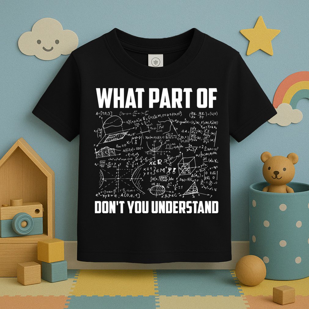 What Part Of Don't You Understand Funny Math Teacher Gift Toddler T-Shirt