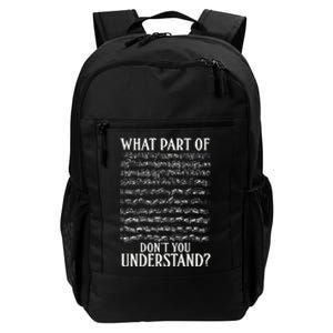 What Part Of DonT You Understand Musician Notes Funny Music Daily Commute Backpack