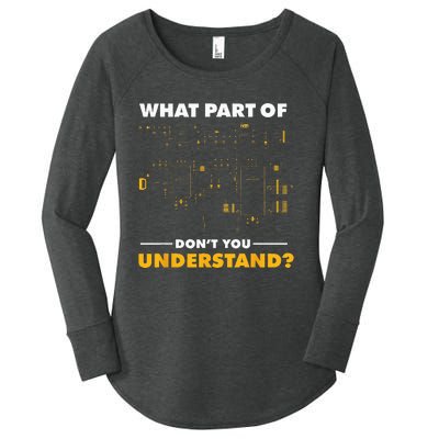 What Part Of Don't You Understand Electrical Electricians Women's Perfect Tri Tunic Long Sleeve Shirt