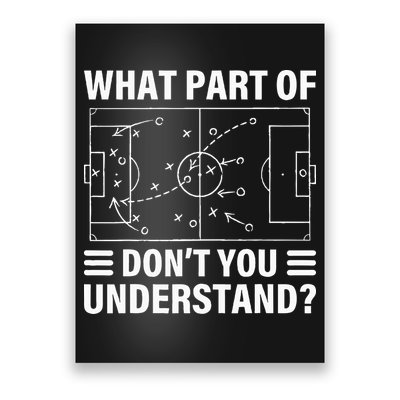 What Part Of Soccer Dont You Understand Soccer Coach Poster