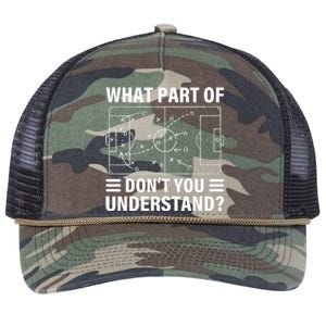 What Part Of Soccer Dont You Understand Soccer Coach Retro Rope Trucker Hat Cap