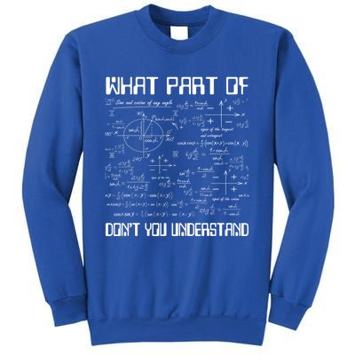 What Part Of Don't You Understand Funny Math Gift Meaningful Gift Sweatshirt