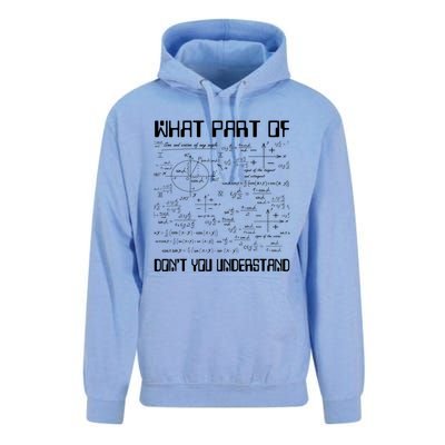 What Part Of Don't You Understand Funny Math Gift Meaningful Gift Unisex Surf Hoodie