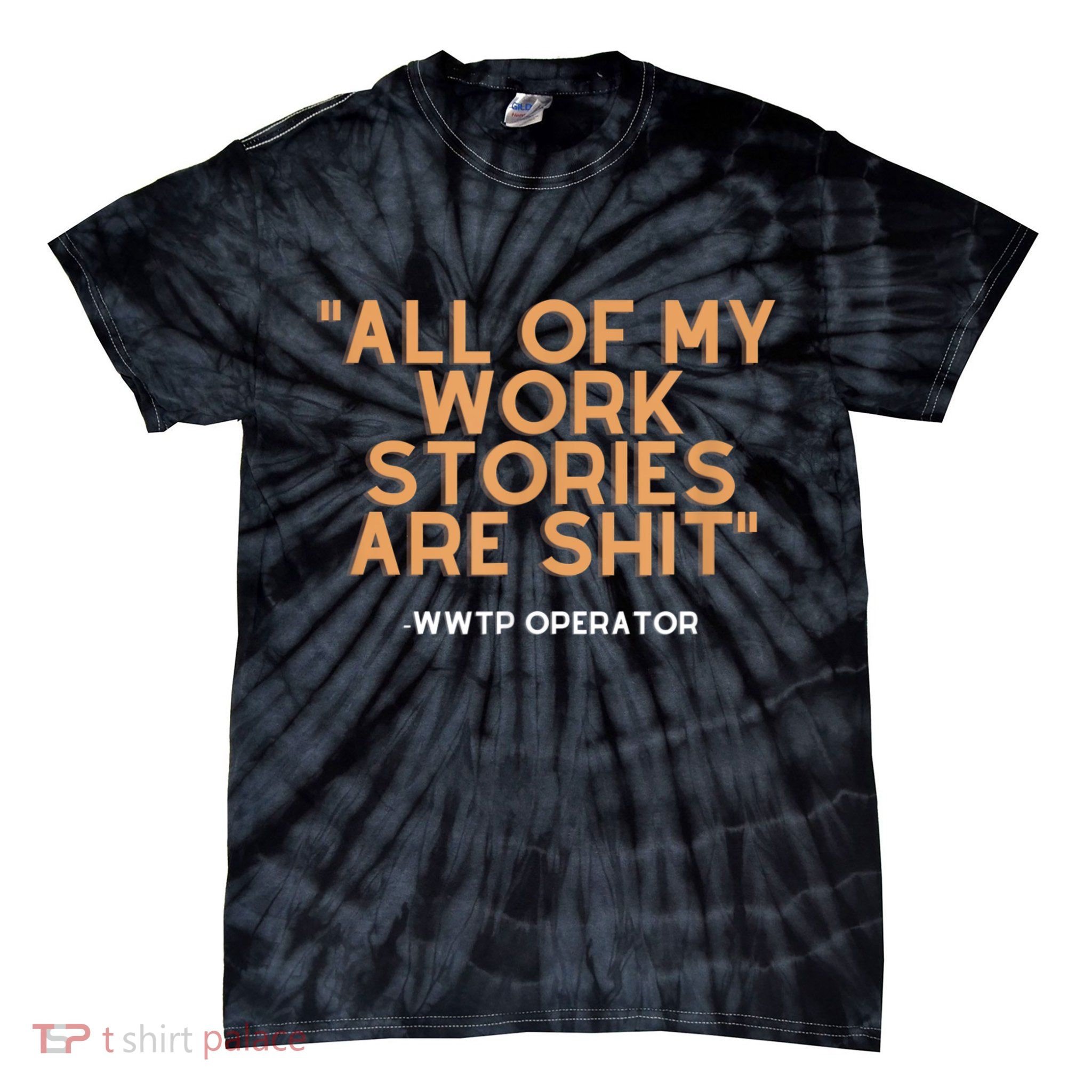 Wastewater Plant Operator Funny Tie-Dye T-Shirt