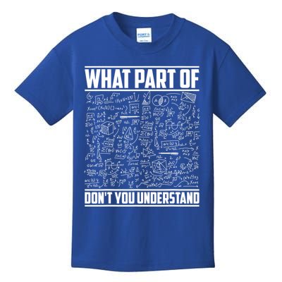 What Part Of Don't You Understand Funny Math Teacher Gift Kids T-Shirt