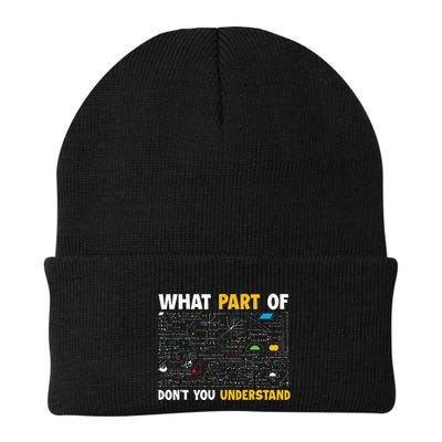 What Part Of DonT You Understand Funny Math Knit Cap Winter Beanie