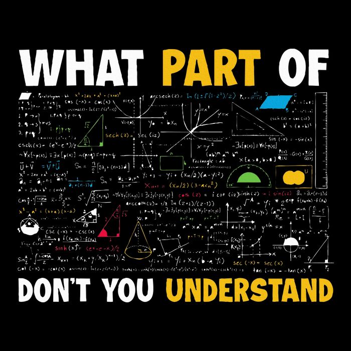 What Part Of DonT You Understand Funny Math Mousepad