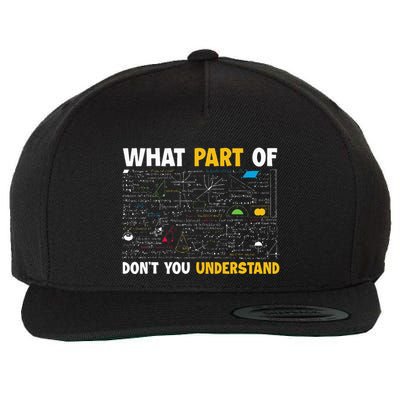 What Part Of DonT You Understand Funny Math Wool Snapback Cap