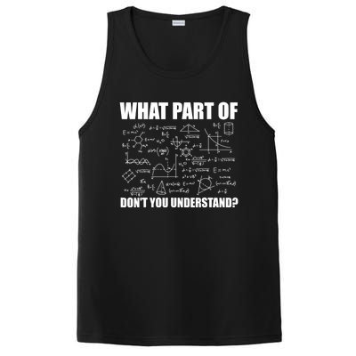 What Part Of Don't You Understand Funny Math Teacher Gift PosiCharge Competitor Tank