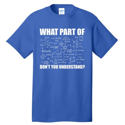 What Part Of Don't You Understand Funny Math Teacher Gift Tall T-Shirt