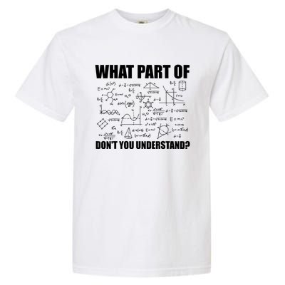 What Part Of Don't You Understand Funny Math Teacher Gift Garment-Dyed Heavyweight T-Shirt