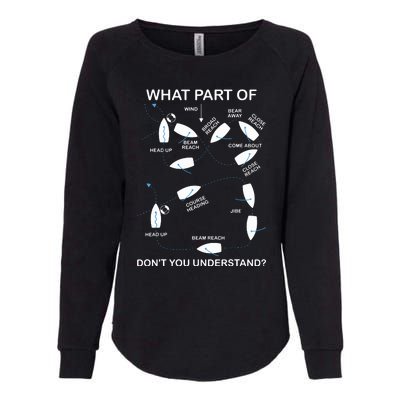 What Part Of Sailing Don't You Understand Captain Sailboat Womens California Wash Sweatshirt