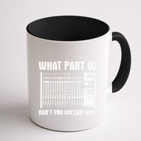 What Part OF You Understand Sound Engineer Sound Guy Mug