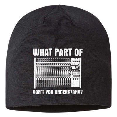 What Part OF You Understand Sound Engineer Sound Guy Sustainable Beanie