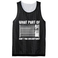 What Part OF You Understand Sound Engineer Sound Guy Mesh Reversible Basketball Jersey Tank
