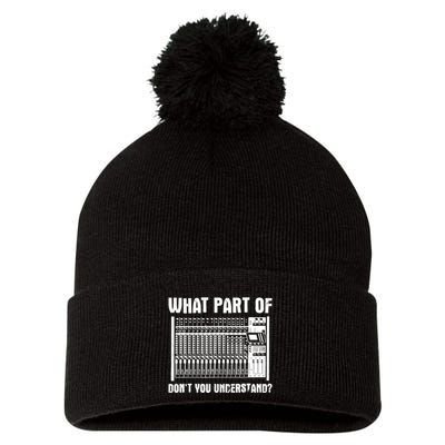 What Part OF You Understand Sound Engineer Sound Guy Pom Pom 12in Knit Beanie