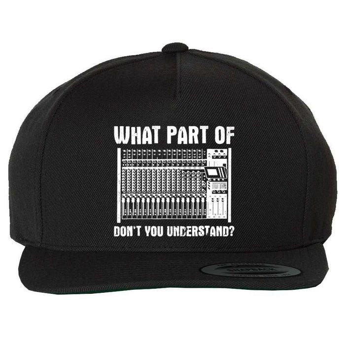 What Part OF You Understand Sound Engineer Sound Guy Wool Snapback Cap