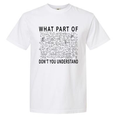 What Part Of Don't You Understand Funny Math Teacher Gift Garment-Dyed Heavyweight T-Shirt