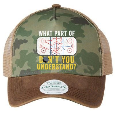 What Part Of DonT You Understand Funny Hockey Mom Dad Coach Gift Legacy Tie Dye Trucker Hat