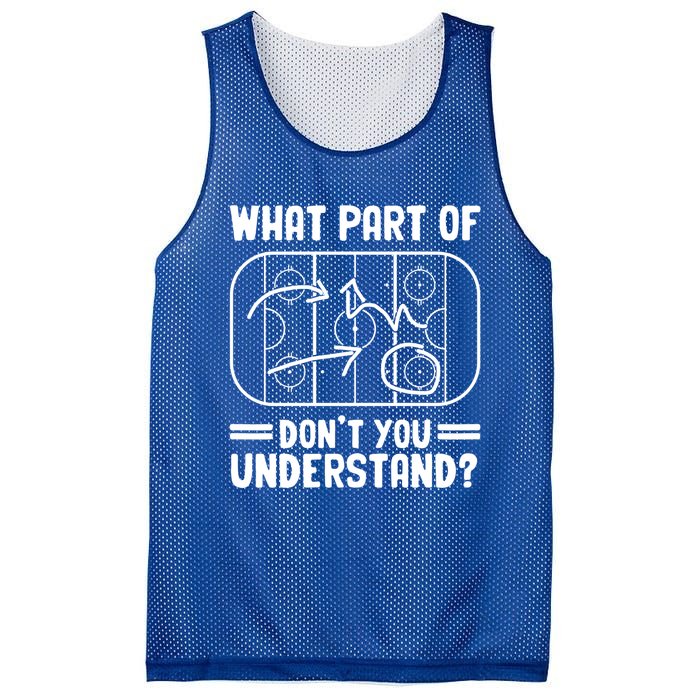 What Part Of Hockey DonT You Understand Funny Hockey Player Cute Gift Mesh Reversible Basketball Jersey Tank