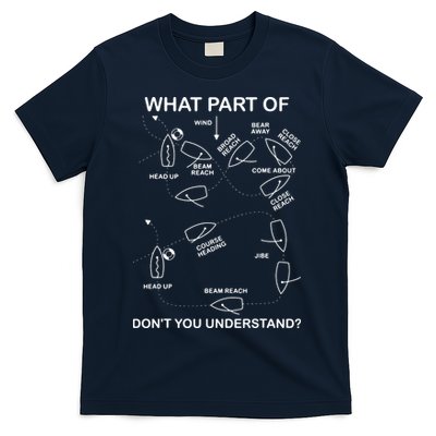 What Part Of Sailing Don't You Understand Captain Sailboat T-Shirt