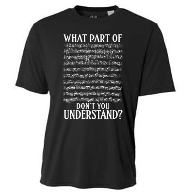 What Part Of The Music Notes You Dont Understand Musician Cooling Performance Crew T-Shirt