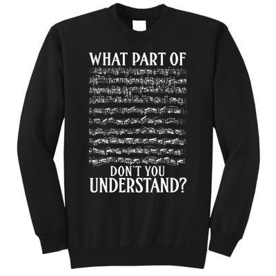 What Part Of The Music Notes You Dont Understand Musician Tall Sweatshirt