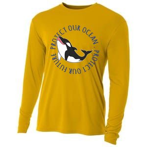 Whale Protect Our Ocean Protect Our Future Gift Cooling Performance Long Sleeve Crew