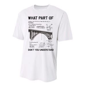 What Part Of DonT You Understand Civil Structural Engineer Performance Sprint T-Shirt