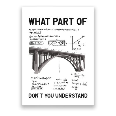 What Part Of DonT You Understand Civil Structural Engineer Poster