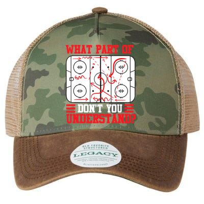 What Part Of Hockey Don't You Understand Hockey Player T Legacy Tie Dye Trucker Hat