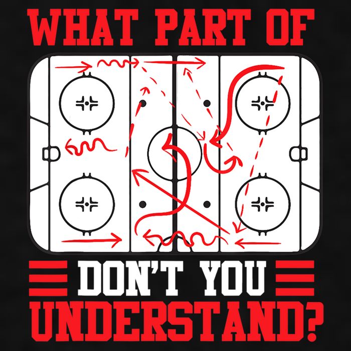 What Part Of Hockey Don't You Understand Hockey Player T Ladies PosiCharge Tri-Blend Wicking Tank
