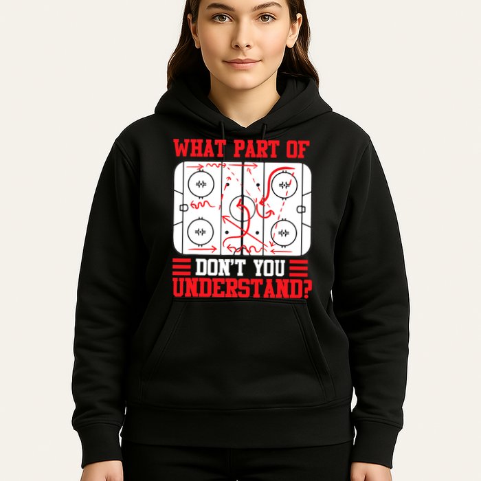 What Part Of Hockey Don't You Understand Hockey Player T Hoodie