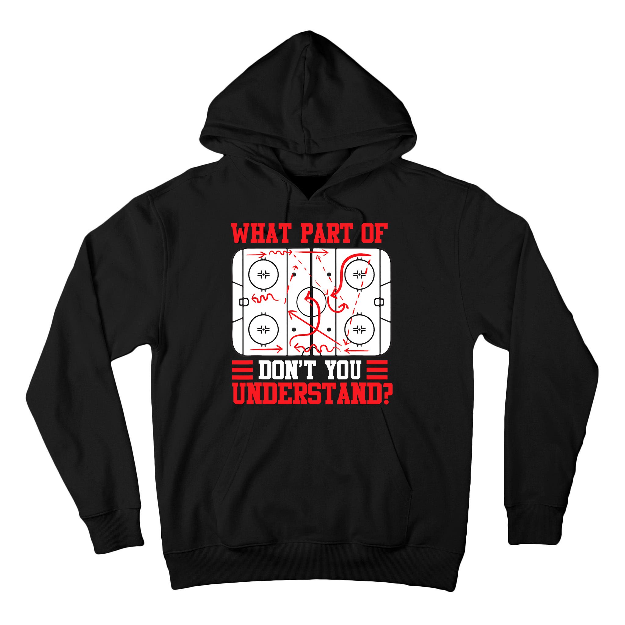 What Part Of Hockey Don't You Understand Hockey Player T Tall Hoodie