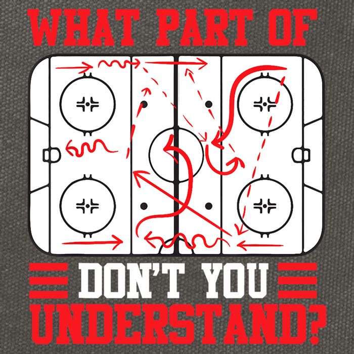 What Part Of Hockey Don't You Understand Hockey Player T Cotton Canvas Backpack