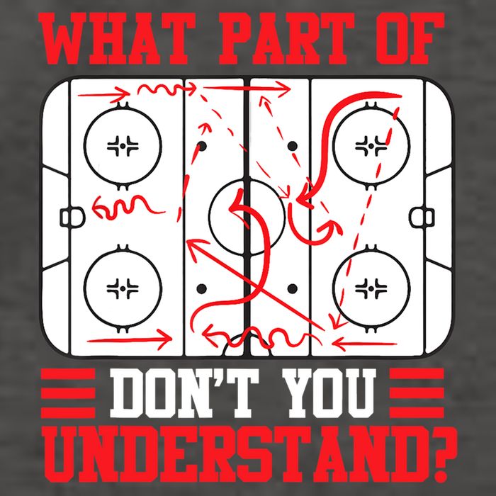 What Part Of Hockey Don't You Understand Hockey Player T Vector Backpack