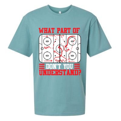 What Part Of Hockey Don't You Understand Hockey Player T Sueded Cloud Jersey T-Shirt