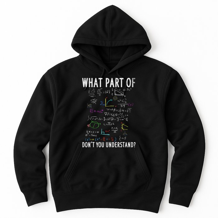 What part of don't you understand for math teacher Hoodie