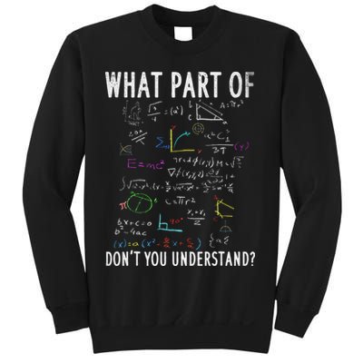What part of don't you understand for math teacher Sweatshirt